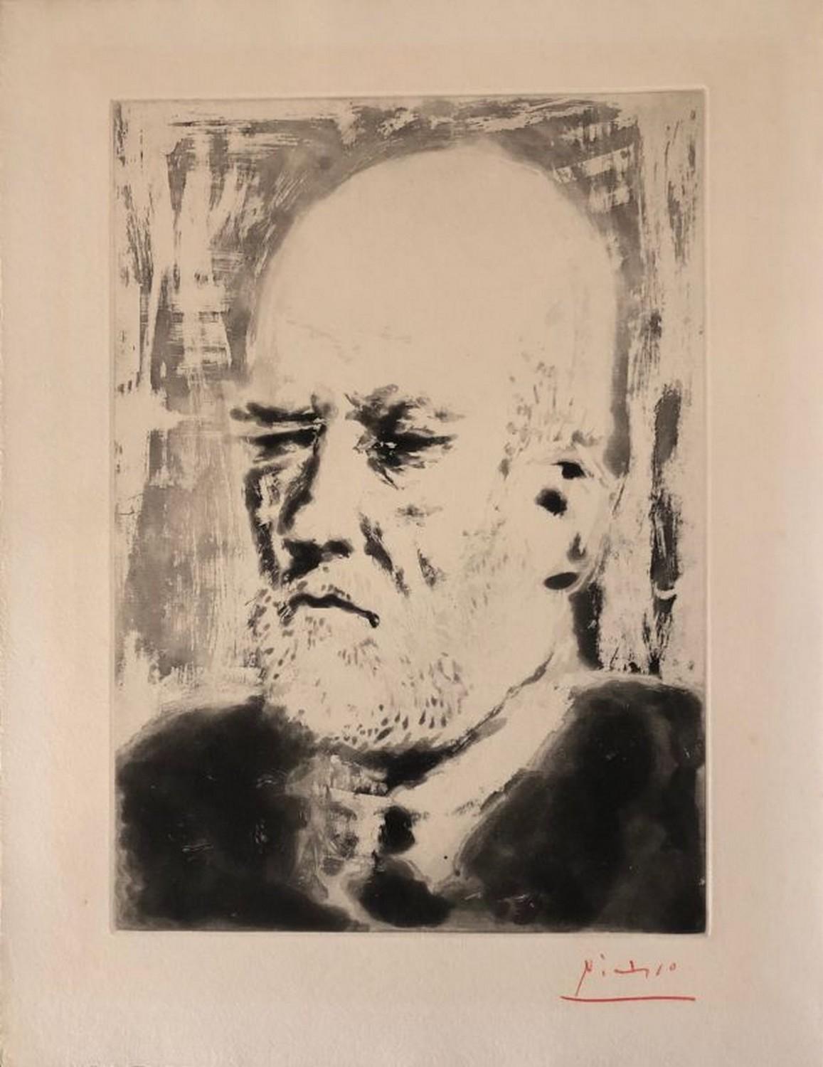Pablo Picasso Abstract Print - Portrait de Vollard II 