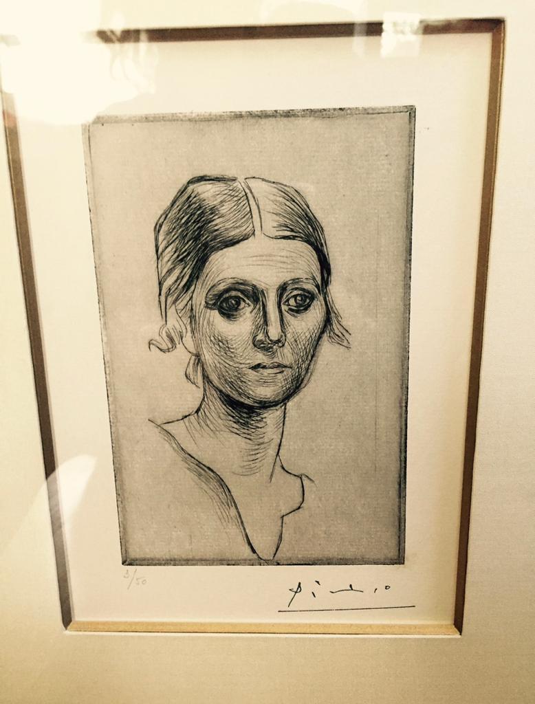 Ritratto di Olga Picasso (Bloch 37; Baer 57) - Print di Pablo Picasso