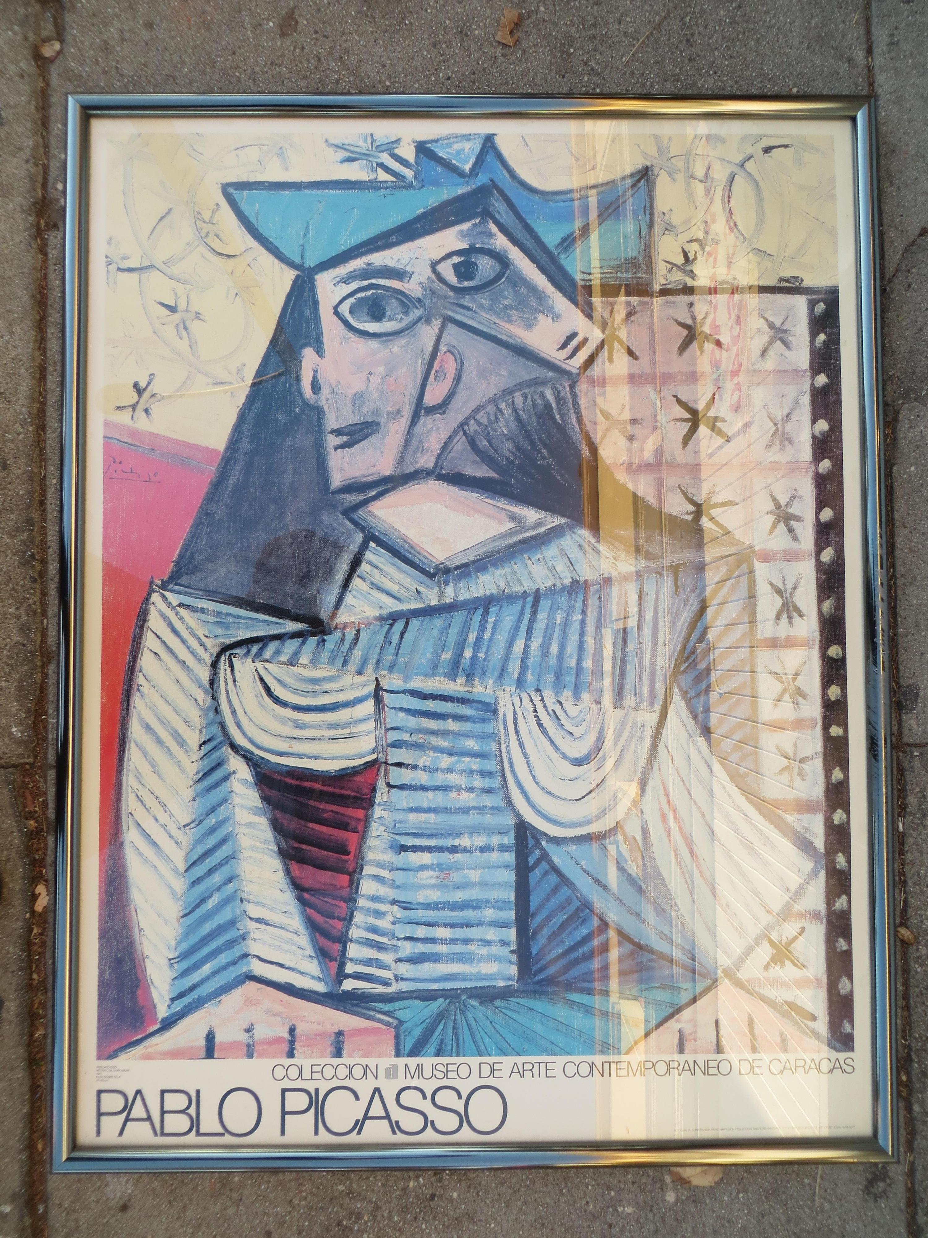 Portrait of Dora Maar, Poster Print, Museum of Comtemporary Art in Caracas, 1973 - Gray Figurative Print by Pablo Picasso