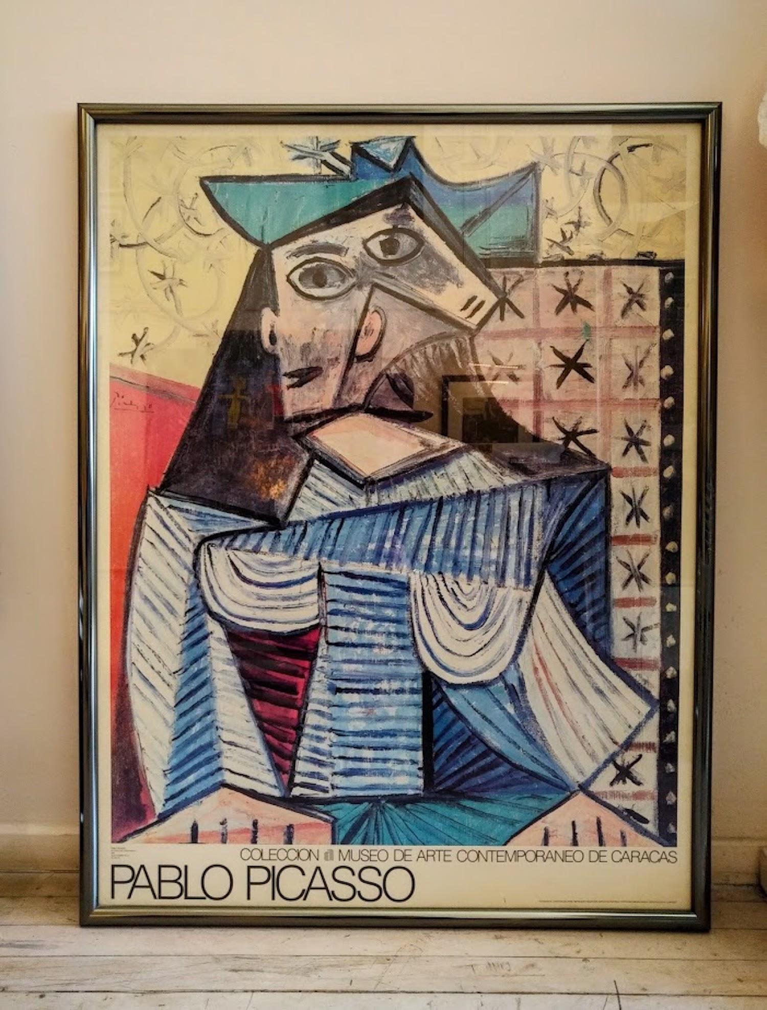 Pablo Picasso Figurative Print - Portrait of Dora Maar, Poster Print, Museum of Comtemporary Art in Caracas, 1973