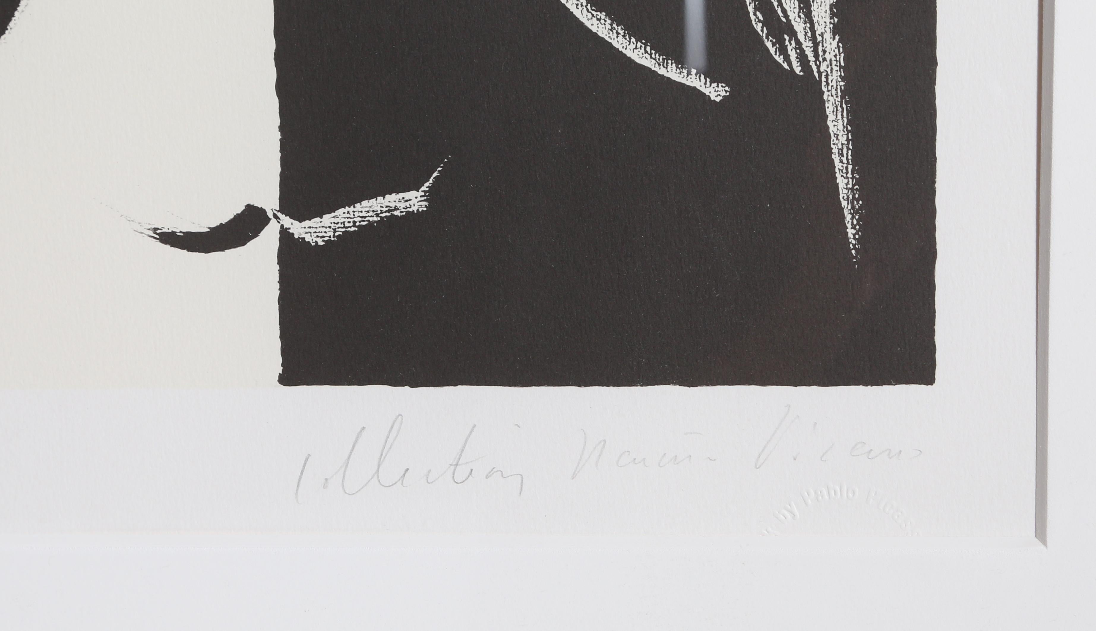 Portrait en Deux Parties Noire et Blanche, Lithograph by Pablo Picasso For Sale 1