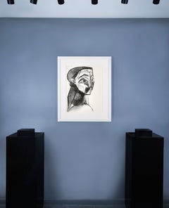 'Portrait of a woman II (Jacqueline Roque)' Cubist Lithograph Print, 1955
