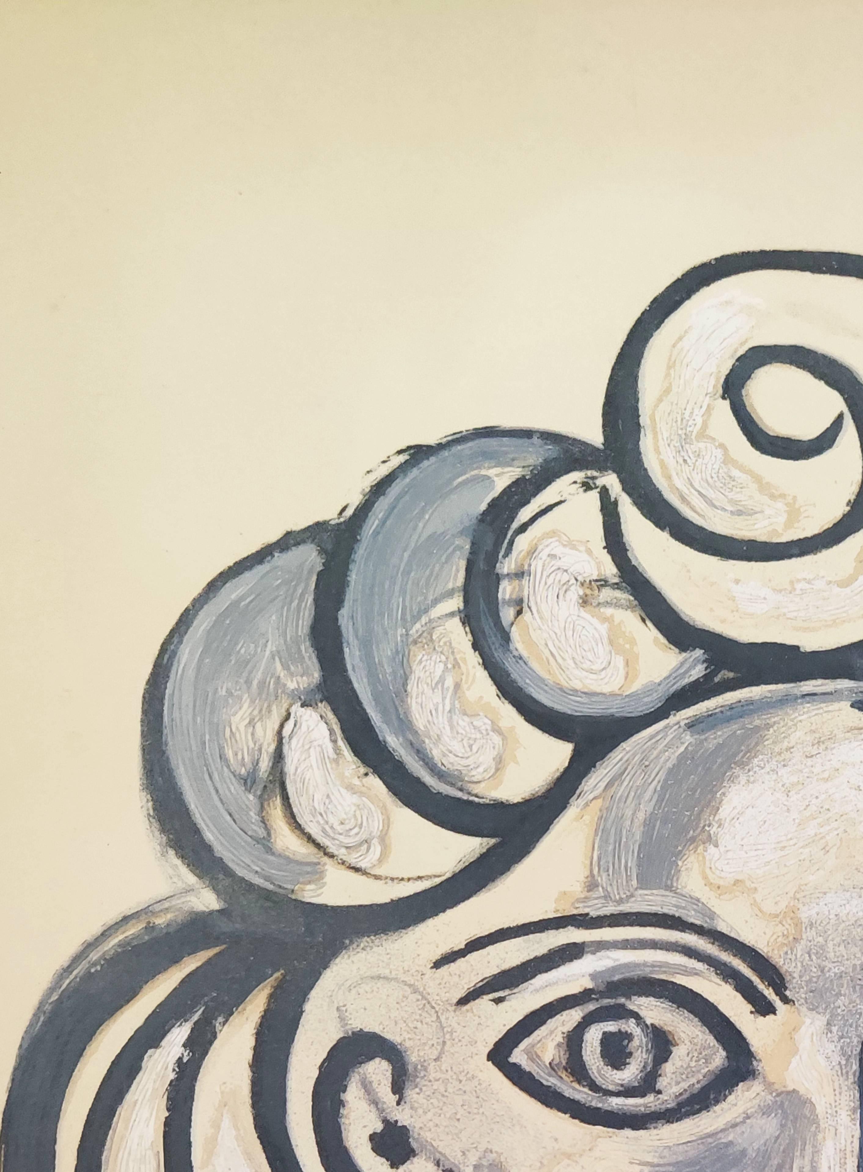 Porträt von Francoise Gilot – Print von Pablo Picasso