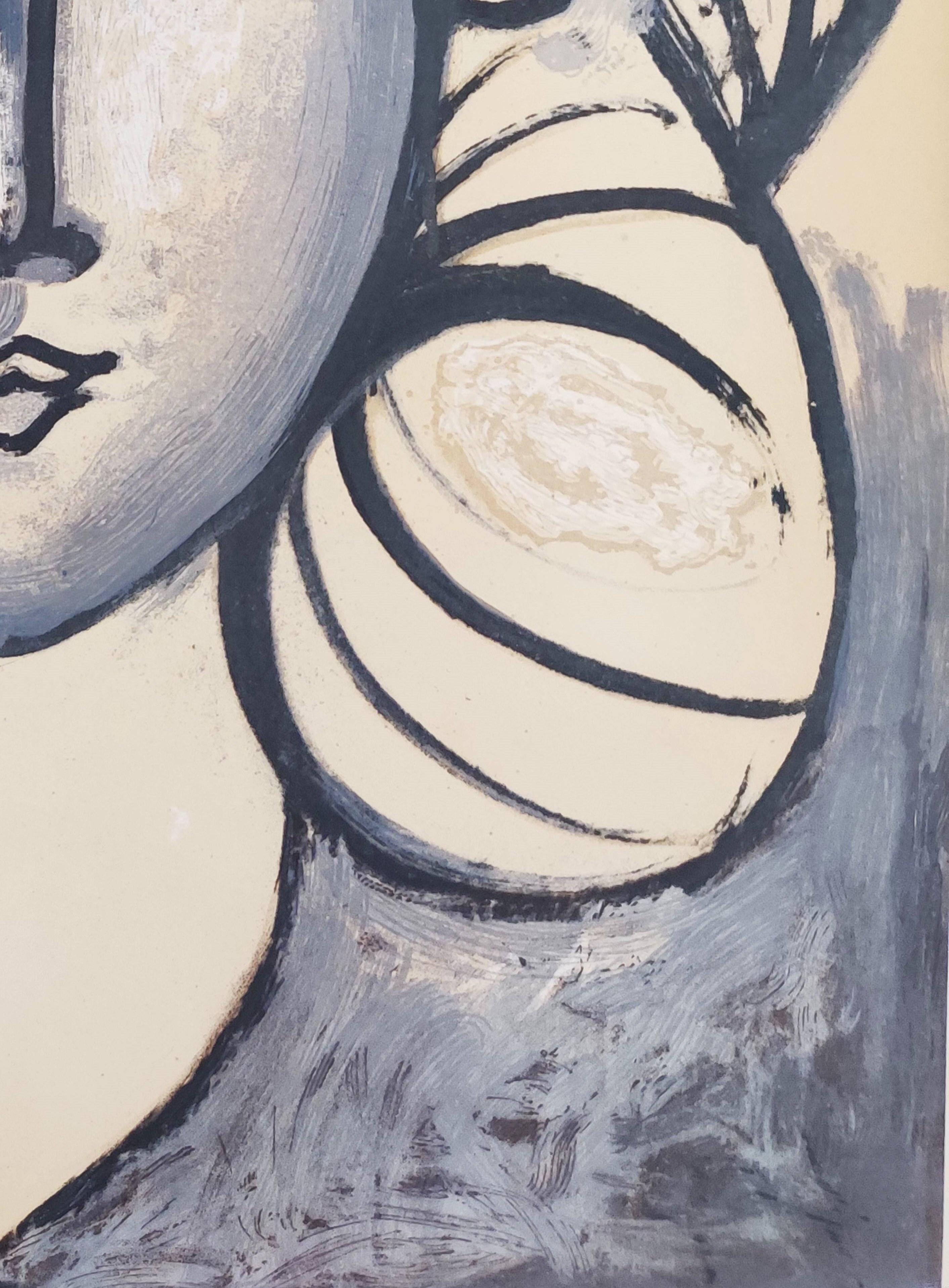 Pablo Picasso (1881-1973) - Porträt von Francoise Gilot

Lithographie von 1954.

Abmessungen des Werks: 35,5 x 26,5 cm

Verlag: Tériade, Paris.

Das Werk ist in ausgezeichnetem Zustand.

Schneller und sicherer Versand.