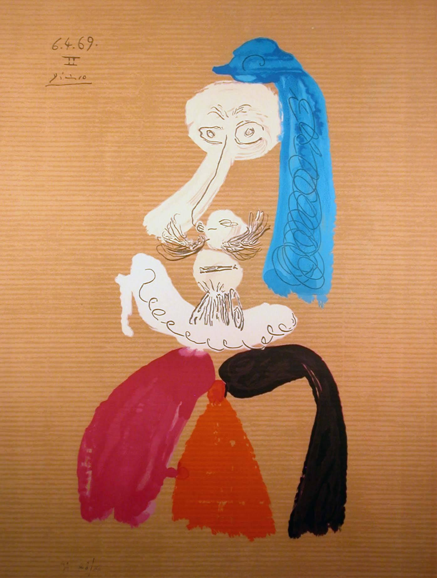 (after) Pablo Picasso Portrait Print - Portraits Imaginaire