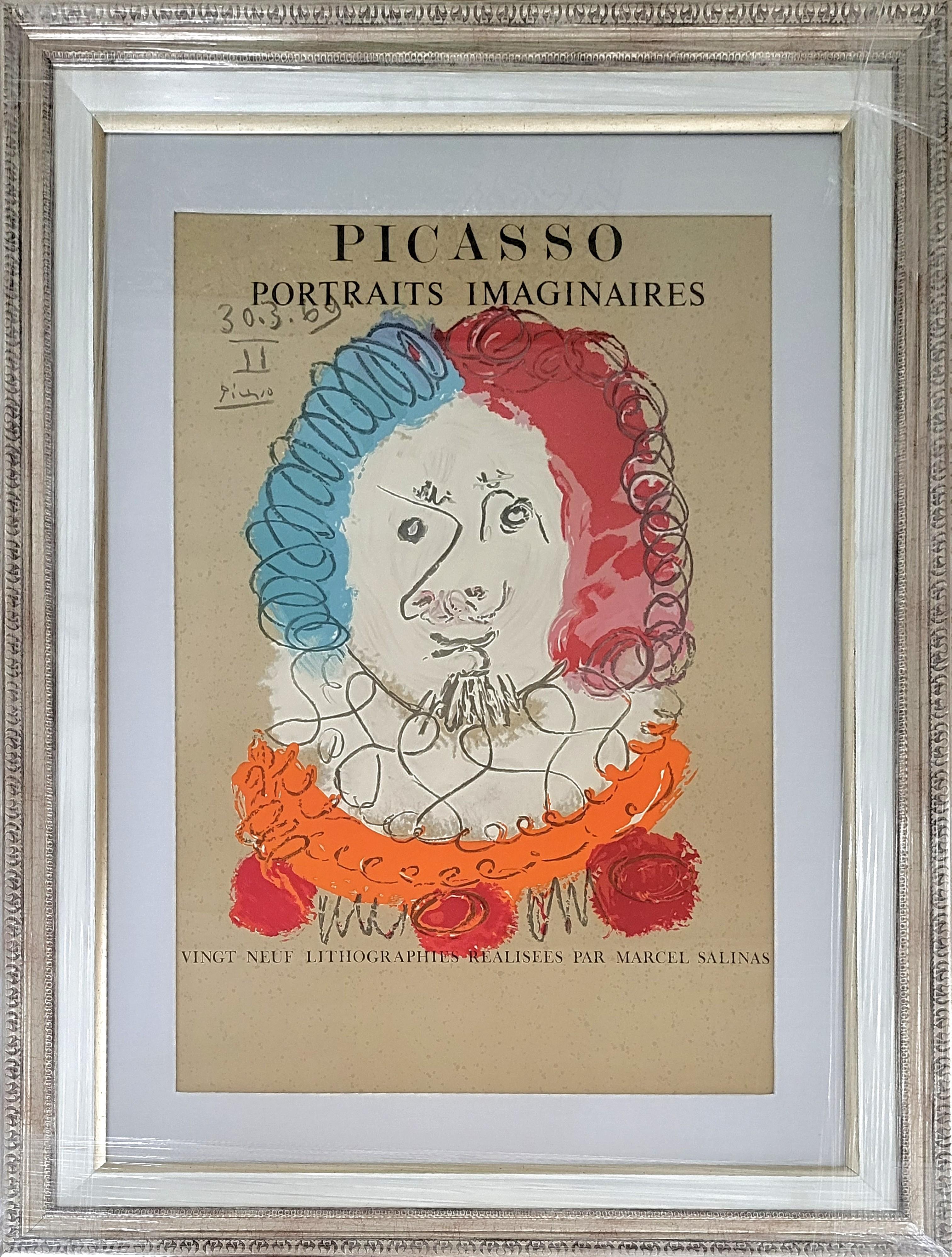 Pablo Picasso Figurative Print - Portraits Imaginaires, 1969