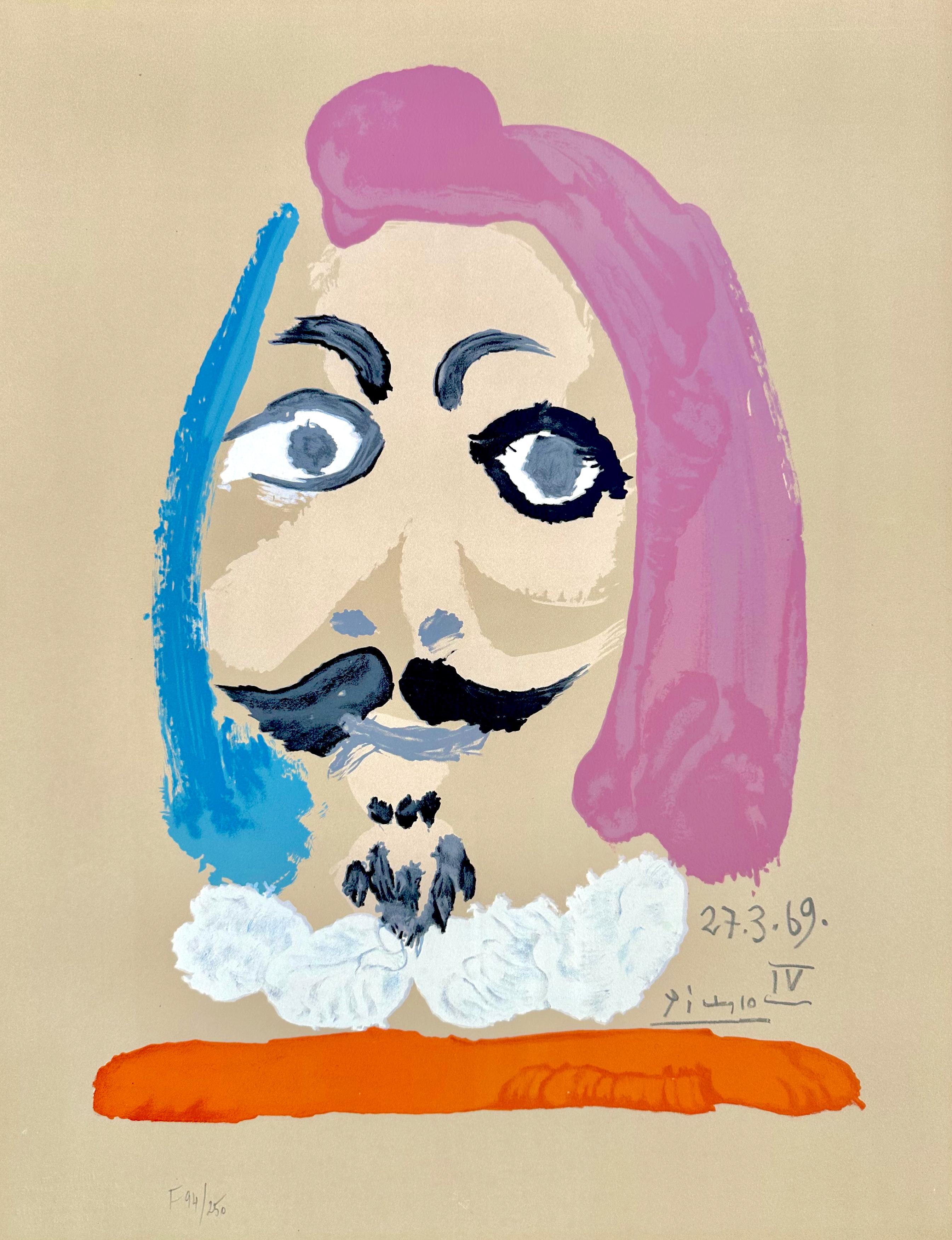 Pablo Picasso Figurative Print – Porträts Imaginaires 27.3.69 IV