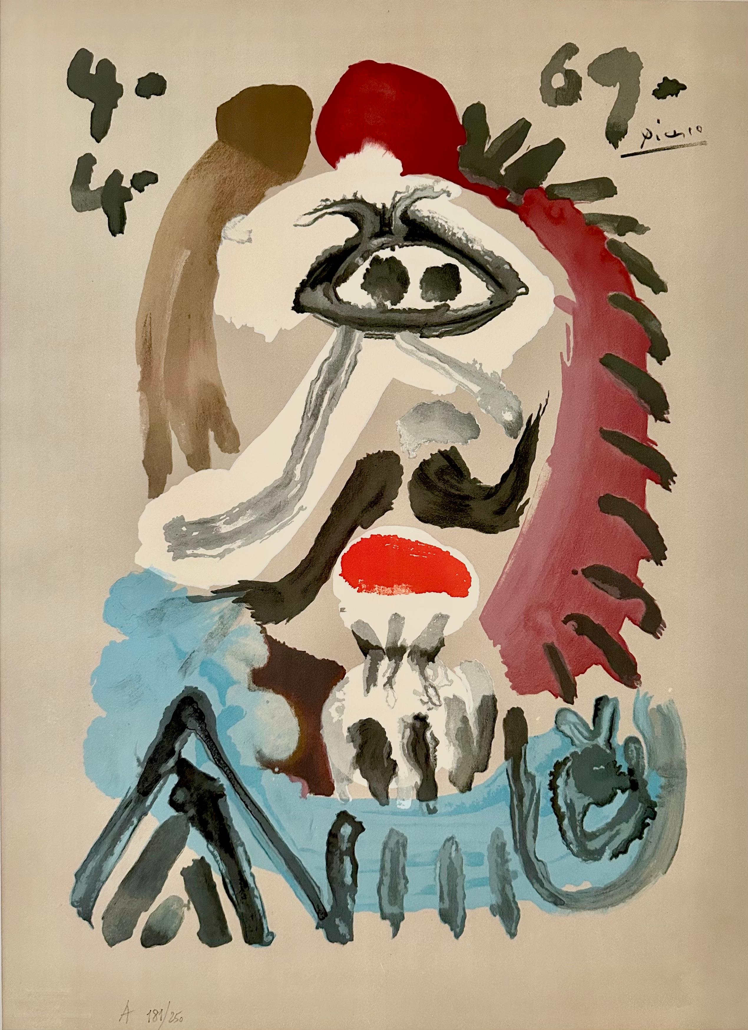 Pablo Picasso Portrait Print - Portraits Imaginaires 4.4.69