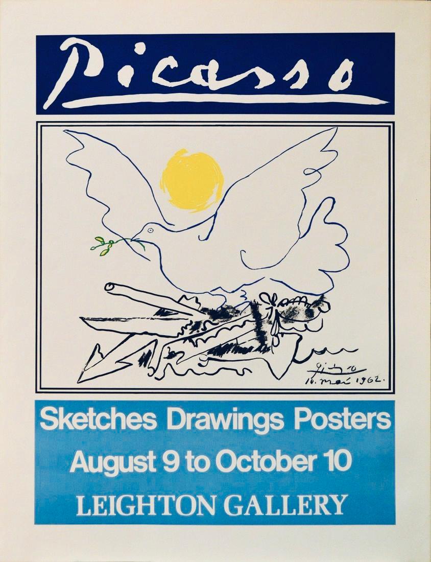 Pablo Picasso Animal Print – Poster (Reproduktion)- Skizzen, Zeichnungen, Poster.