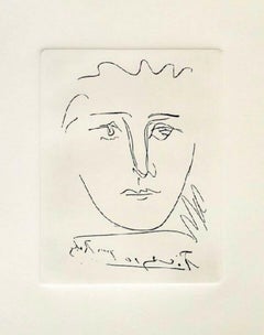 Pour Roby, 1969 Limited Edition Etching, Pablo Picasso