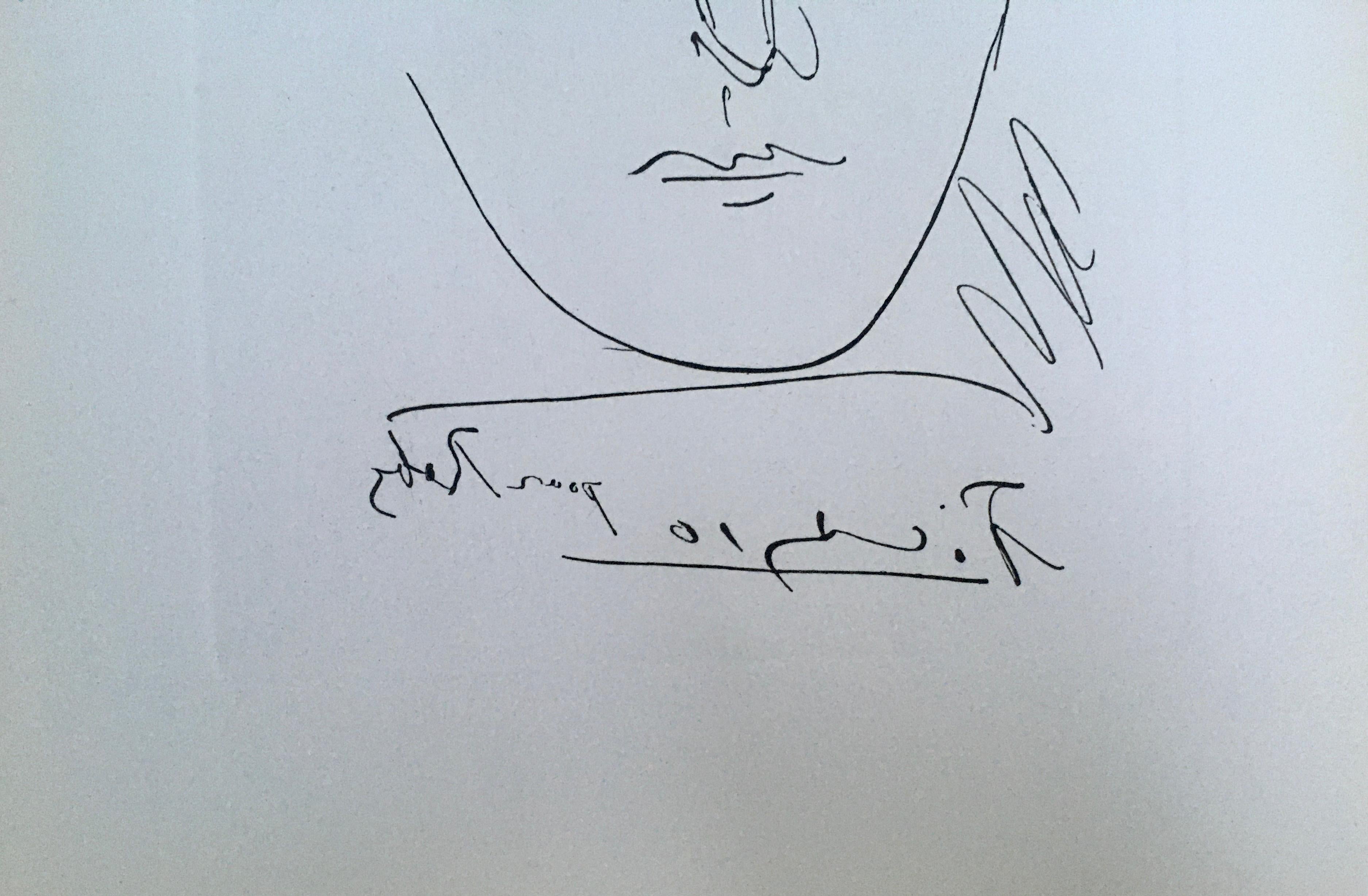 Pour Roby (L’Age de Soleil 1950), Bloch 680 - Cubist Print by Pablo Picasso
