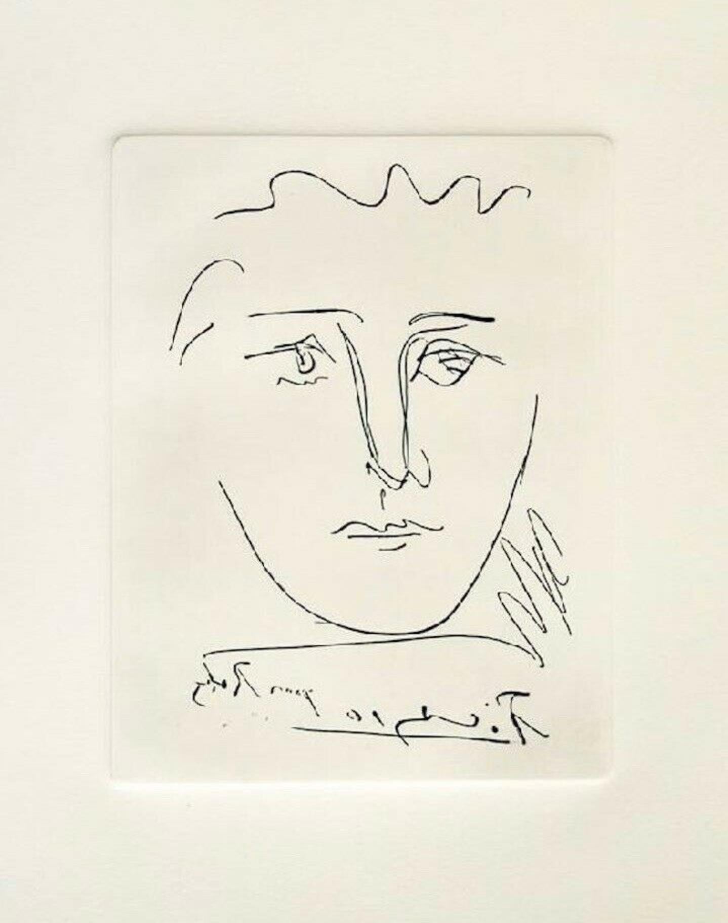 Pablo Picasso Figurative Print - Pour Roby (L’Age de Soleil 1950), Bloch 680