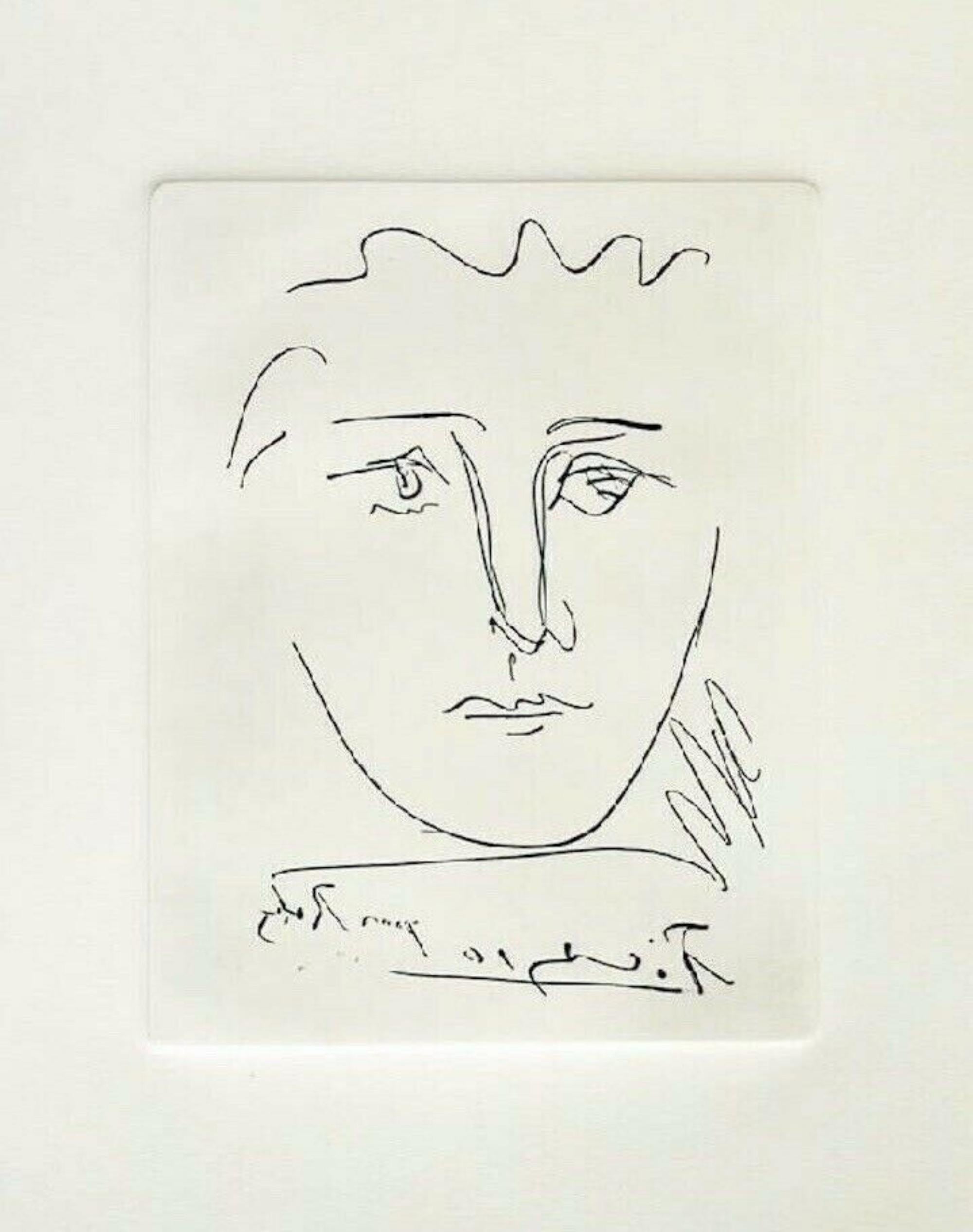 Pablo Picasso Abstract Print - Pour Roby (L’Age de Soleil), Bloch 680