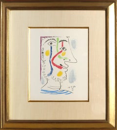 Profile III from "Le Gout du Bonheur", Cubist Lithograph after Pablo Picasso
