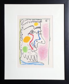 Profile VII from "Le Gout du Bonheur", Cubist Lithograph after Pablo Picasso