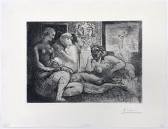 QUATRE FEMMES NUES ET TETE SCULPTEE (BLOCH 219)