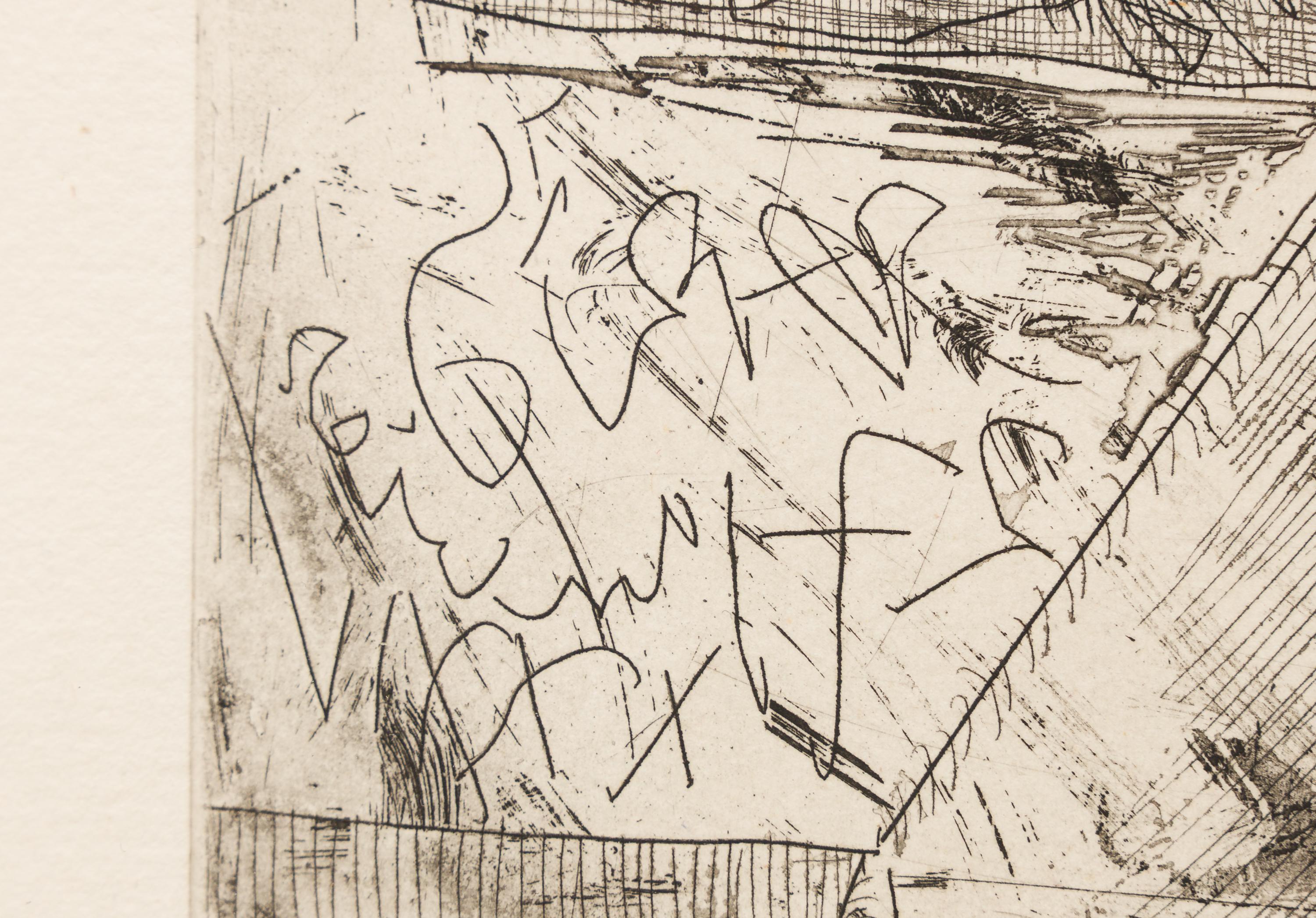 REMBRANDT à la Palette - Moderne Print par Pablo Picasso