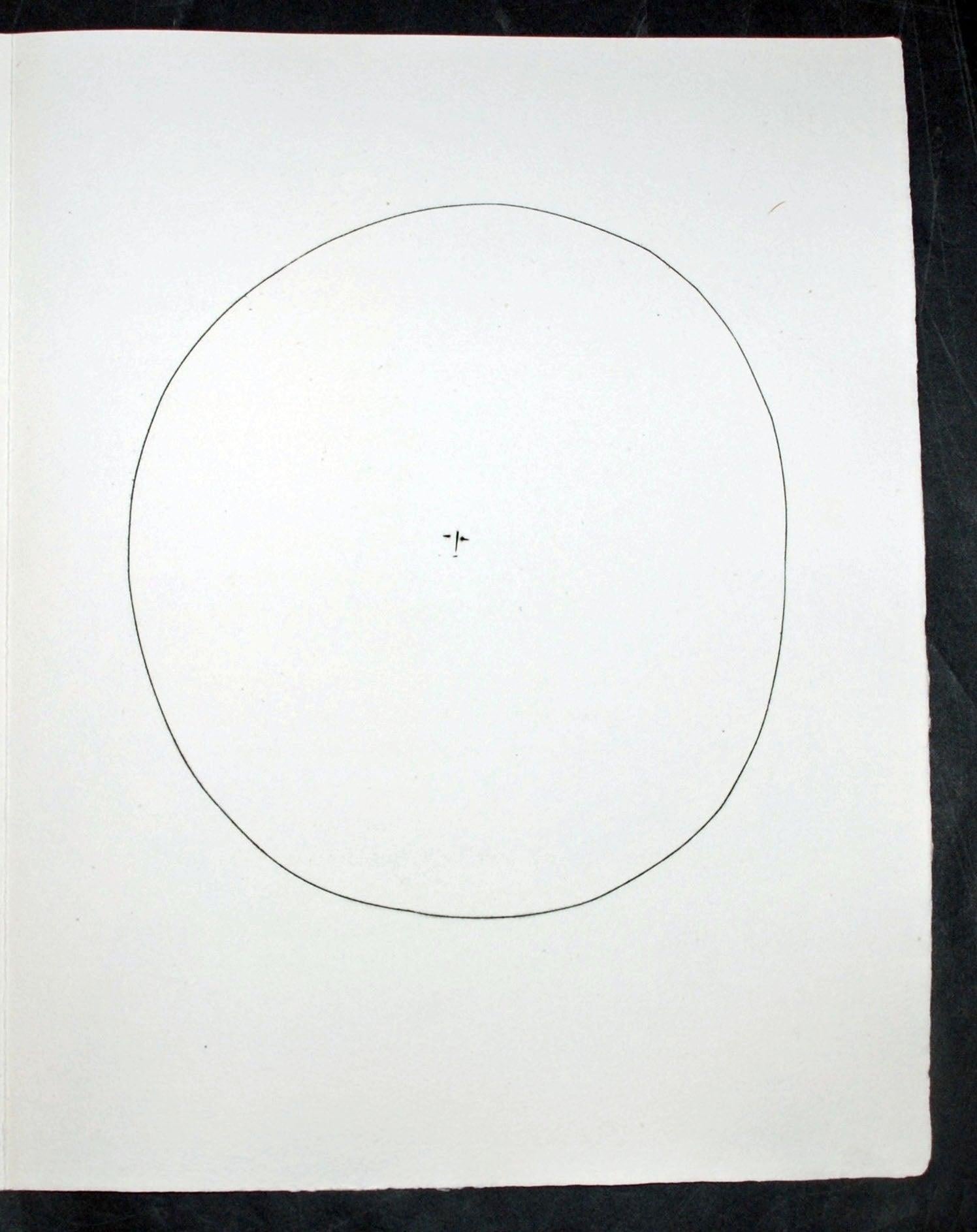 Round Head of a Man with Tiny Features (Plate XVII), from Carmen - Beige Print by Pablo Picasso