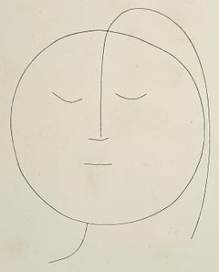 Round Head of a Woman with Hair (Plate XVIII), from Carmen