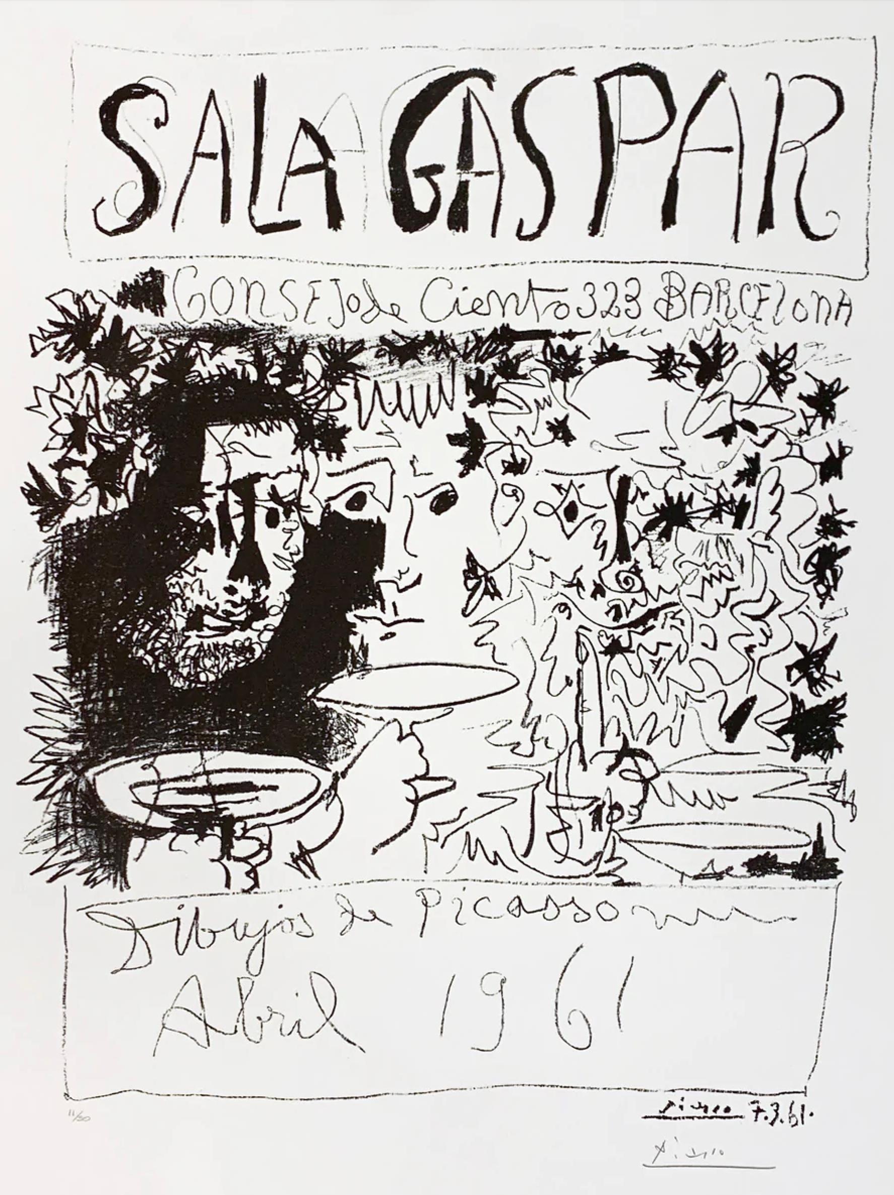 Pablo Picasso Abstract Print - Sala Gaspar, Barcelona 1961