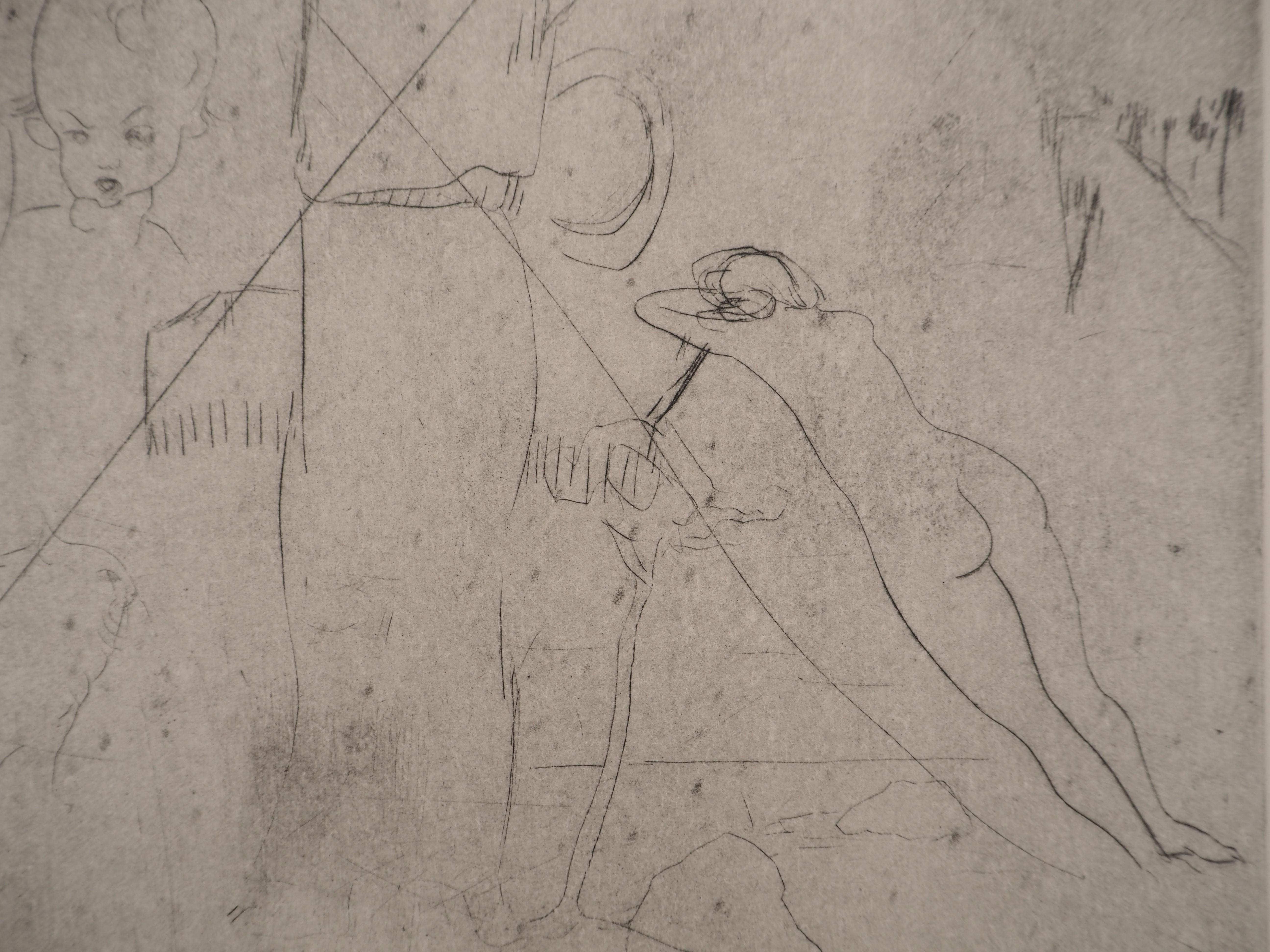 Pablo PICASSO (1881-1973)
Akrobaten: Platte mit Zeichnungen von Picasso und Max Jacob, 1913

Original-Radierung (Paul Fort Workshop)
In der Platte signiert
Auf Arches Vellum, 48 x 38 cm (ca. 19 x 15 Zoll)

REFERENZ:
- Bloch Catalogue Raisonné, nicht