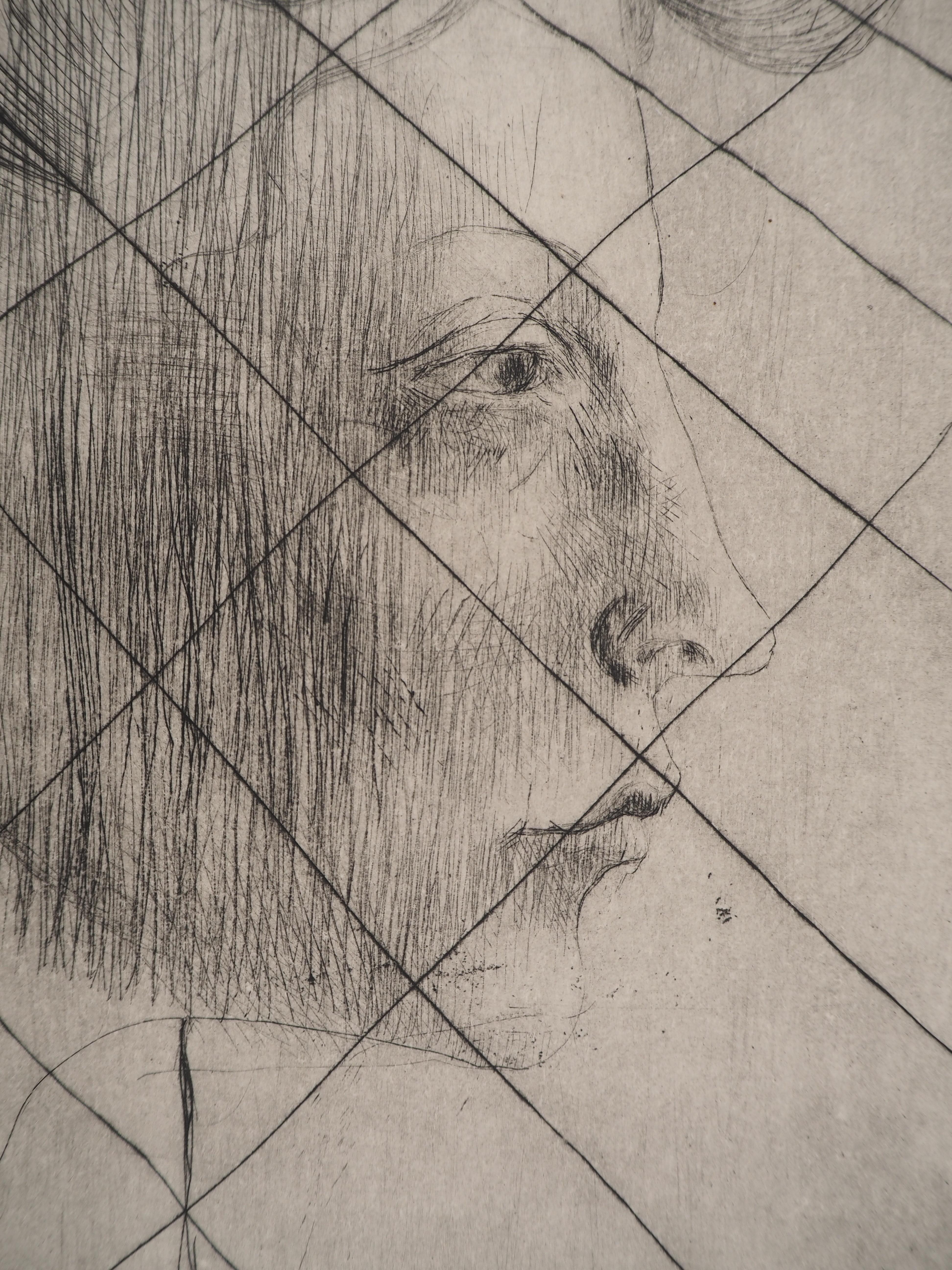 Pablo PICASSO (1881-1973)
Acrobats: Head of a Woman, 1913

Original etching (Paul Fort Workshop)
Unsigned
On Arches vellum, 48 x 38 cm (c. 19 x 15 in)

REFERENCE:
- Bloch Catalogue Raisonné #6
- Geiser-Baer Catalogue Raisonné #7c

INFORMATION: