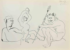 Scène Bachique - Grabado (after) Pablo Picasso - Mediados del siglo XX