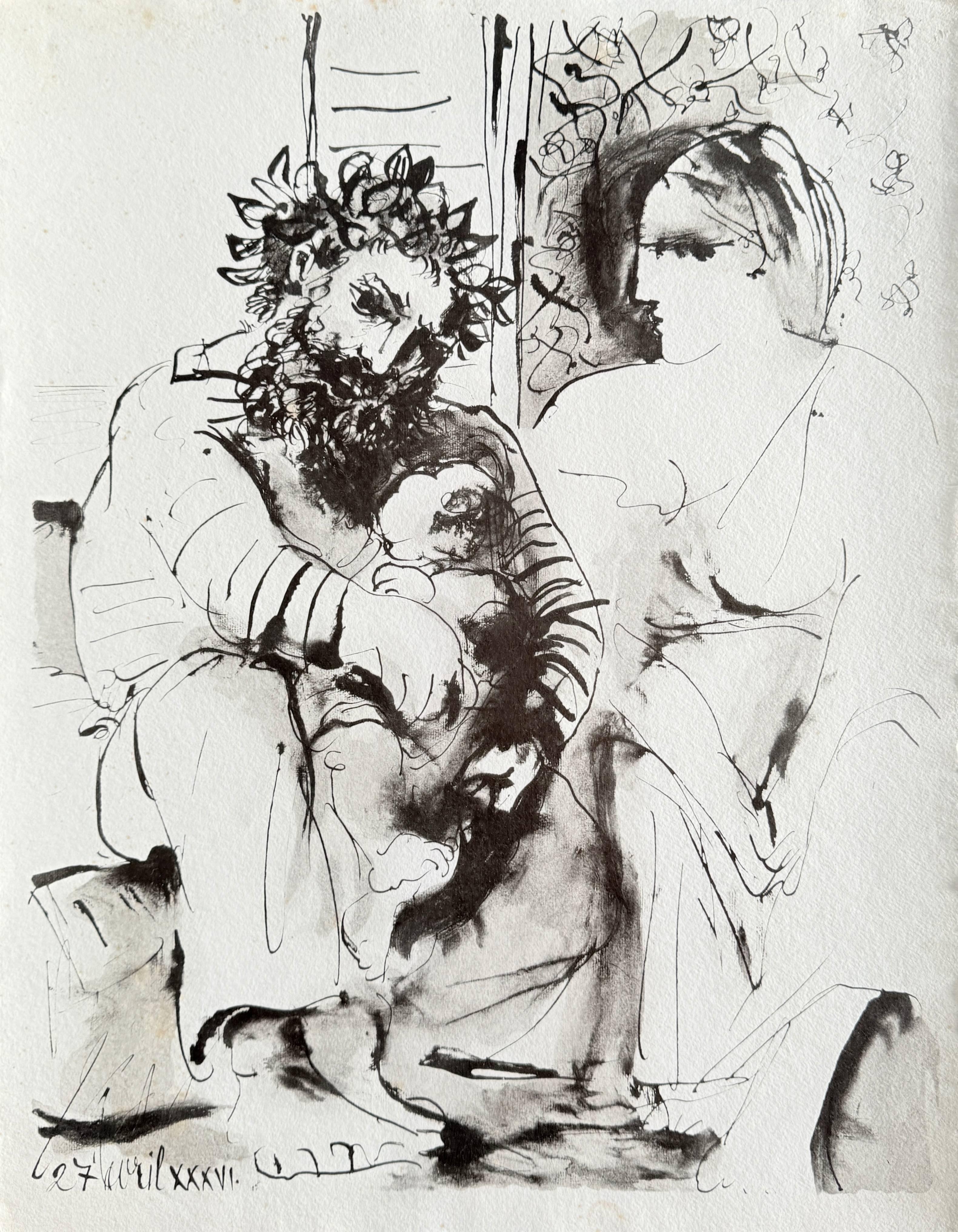 Pablo Picasso Print - Scene de familie