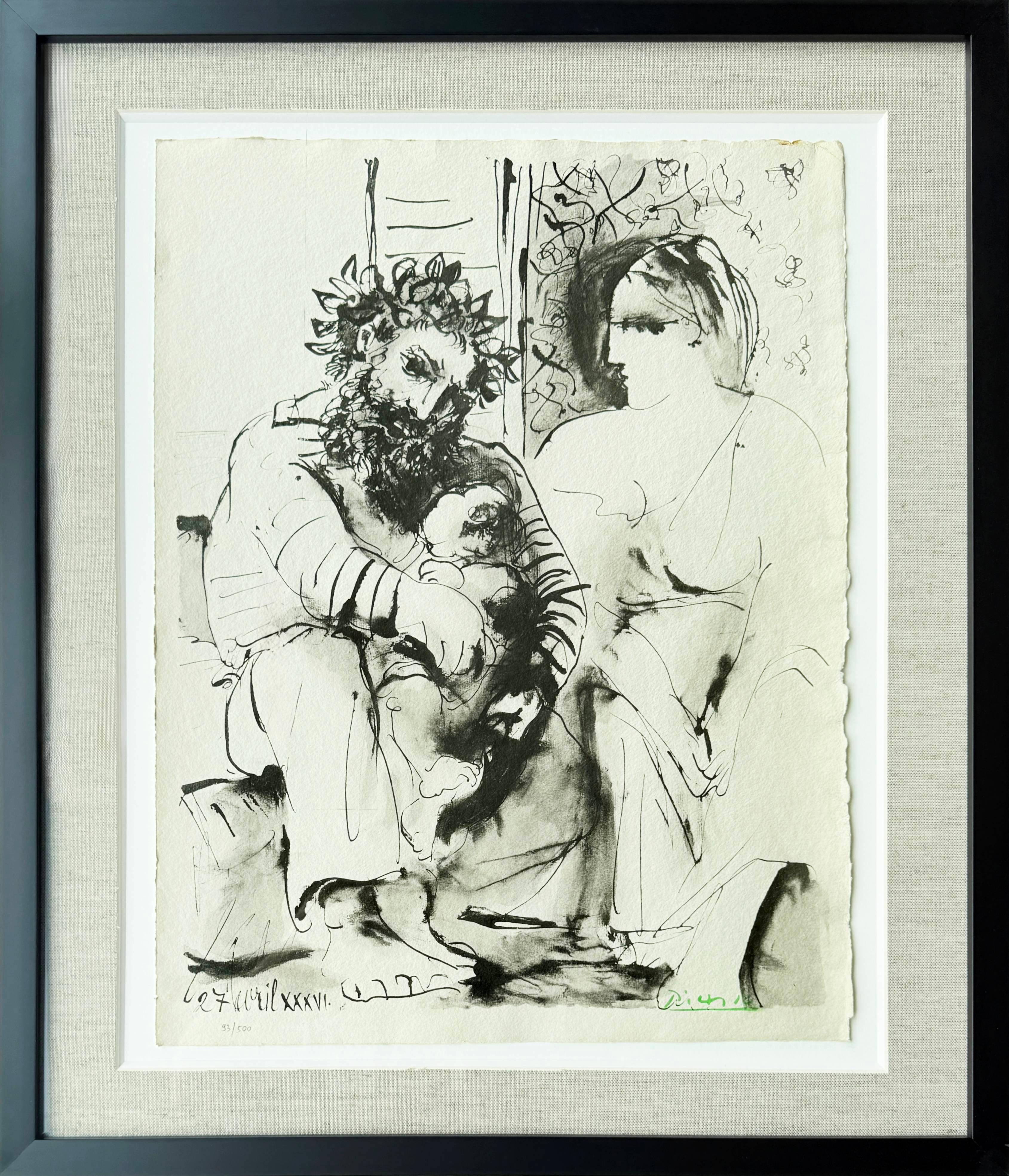 Pablo Picasso Print - Scene de familie