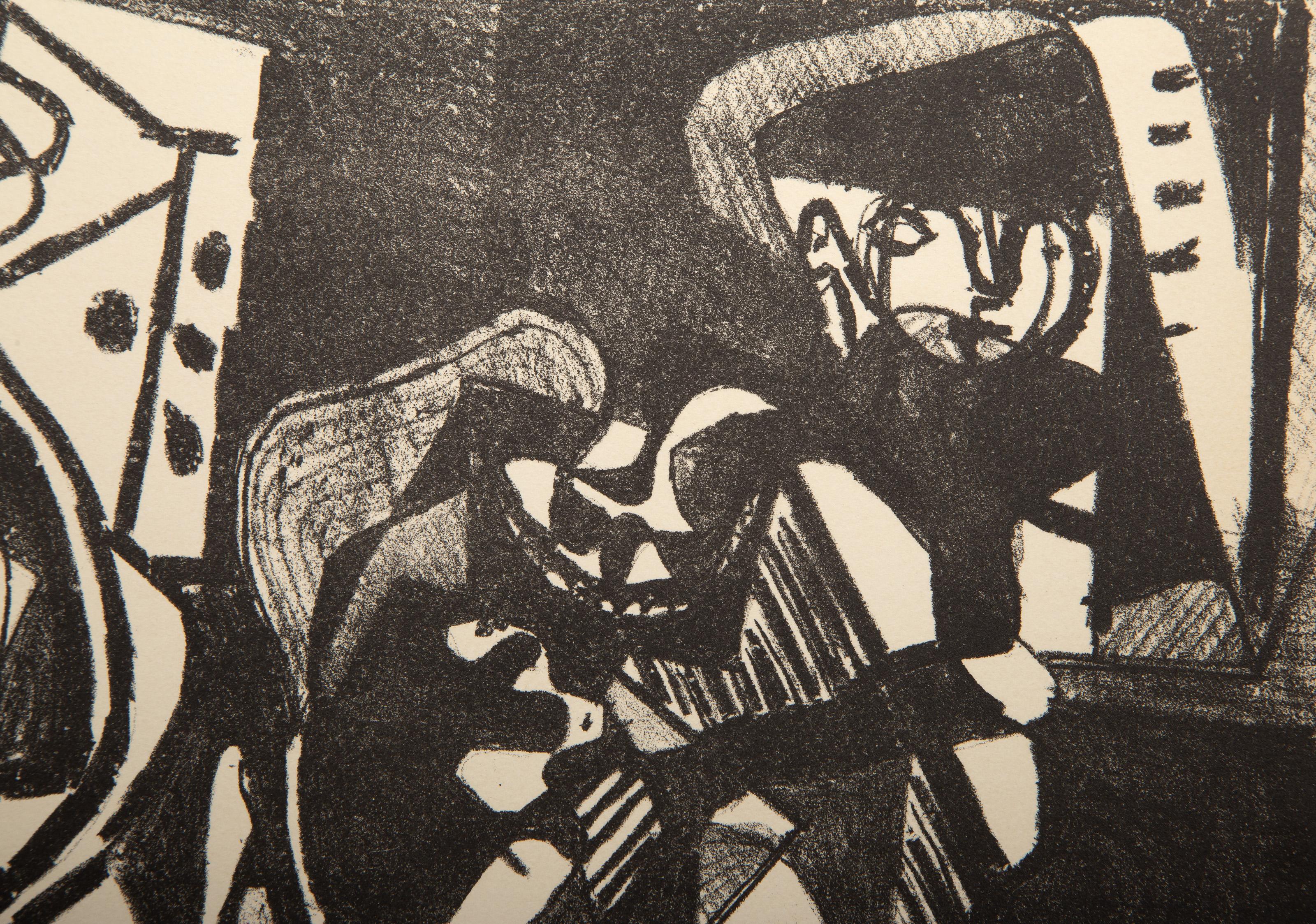 Scene d'interieur (B 74), Lithograph by Pablo Picasso For Sale 1