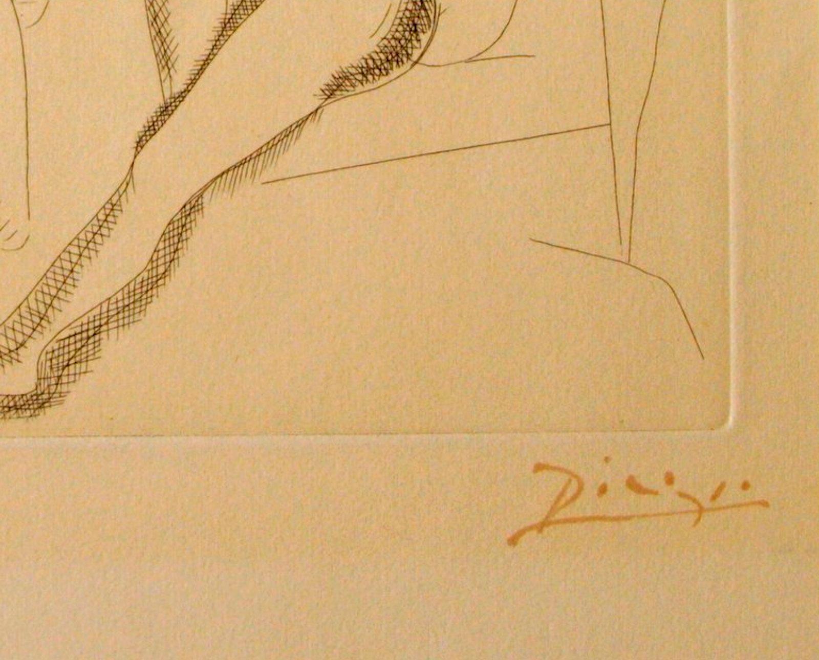 Sculpteur devant sa Sculpture - Etching by Pablo Picasso - 1927 For Sale 3