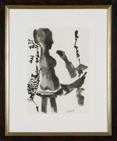 Sculpteur devant sa Sellette, avec un Spectateur Barbu