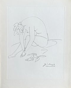 Seated Model - Etching Signed in the Plate