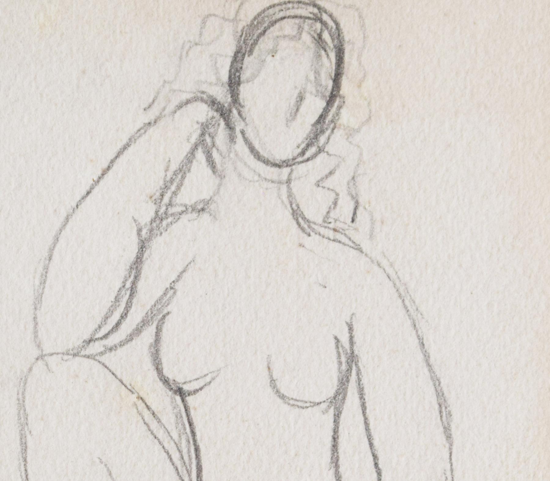 This pencil is hand signed in black ink by the artist ‘Picasso’ in the lower left corner. 
This drawing was created circa 1922.

Provenance:
This work is accompanied by a certificate of authenticity from the Comité Picasso in Paris dated 13/01/2025