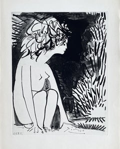 Seated Woman - Etching Signed in the Plate