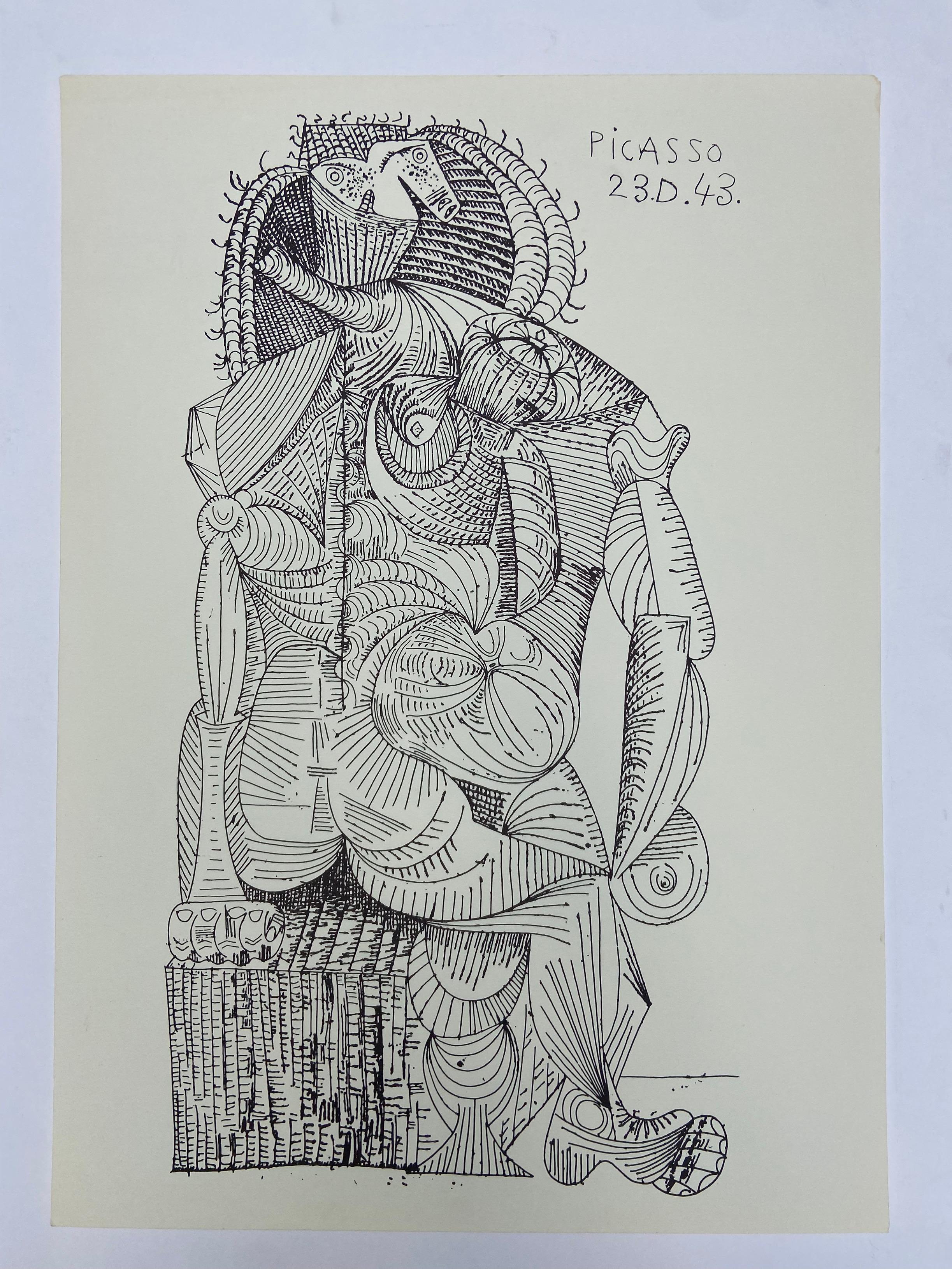 Seated Woman - Picasso - Print by Pablo Picasso