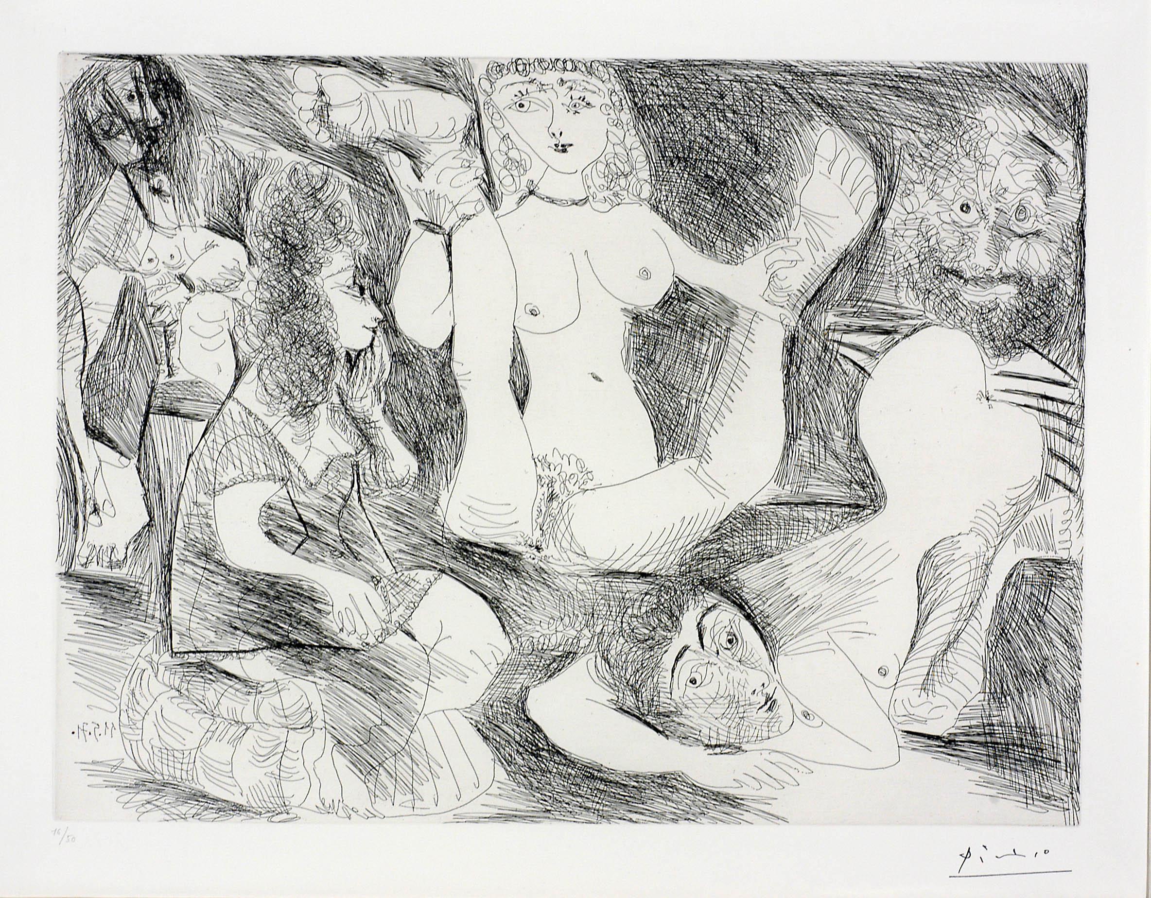 Pablo Picasso Nude Print - Series 156: 123