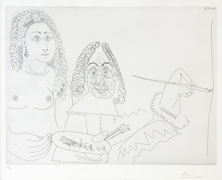Pablo Picasso Nude Print - 347 SERIES (BLOCH 1502)
