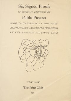 Six Signed Proofs (Cover), Lithograph by Pablo Picasso