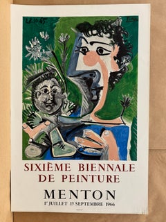 Sixieme Biennale de Peinture - Menton (after) Pablo Picasso, Lithographic Poster