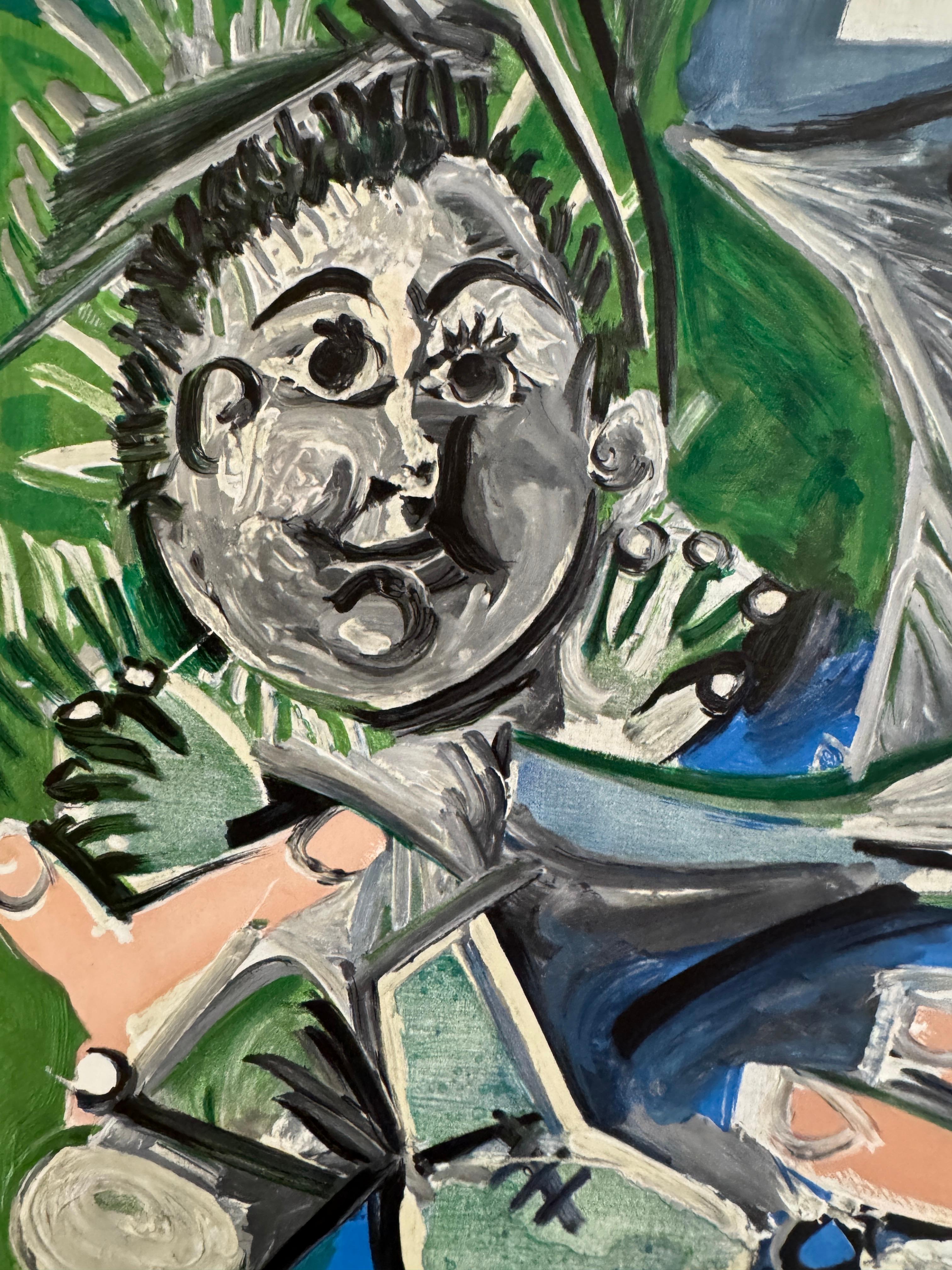 This lithographic poster was printed at the Atelier Mourlot in Paris. The image that was chosen is that of the painting 