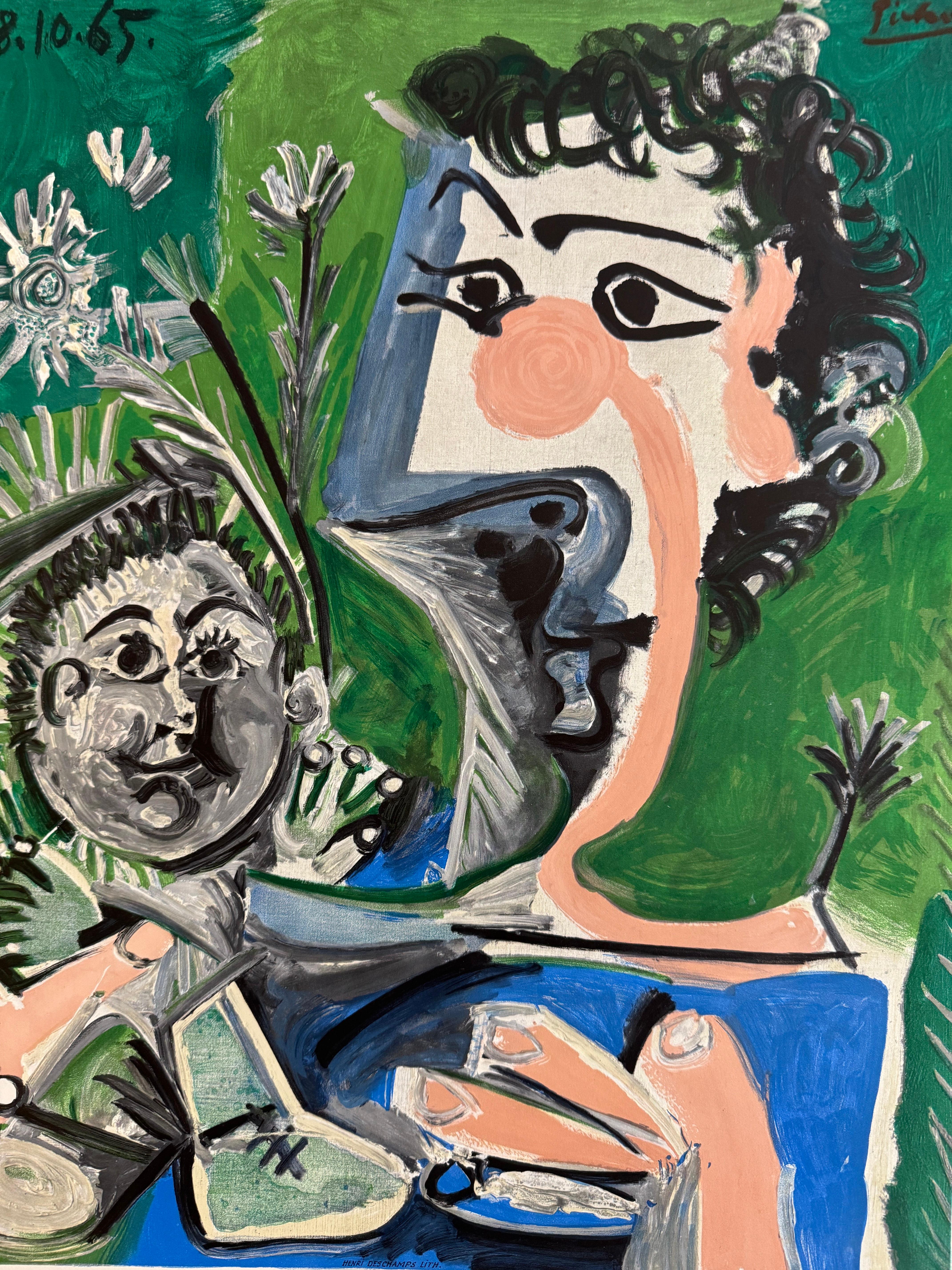 Sixieme Biennale de Peinture - Menton (after) Pablo Picasso, Lithographic Poster For Sale 1