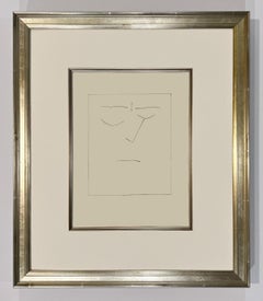 Square Head of a Man with Closed Eyes (Plate VIII), from Carmen