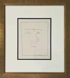 Square Head of a Man with Joined Eyebrows (Plate V)