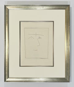 Square Head of a Man with Joined Eyebrows (Plate V), from Carmen