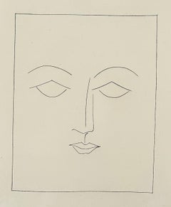 Tête carrée d'un homme aux traits doux (planche IV), tirée de Carmen