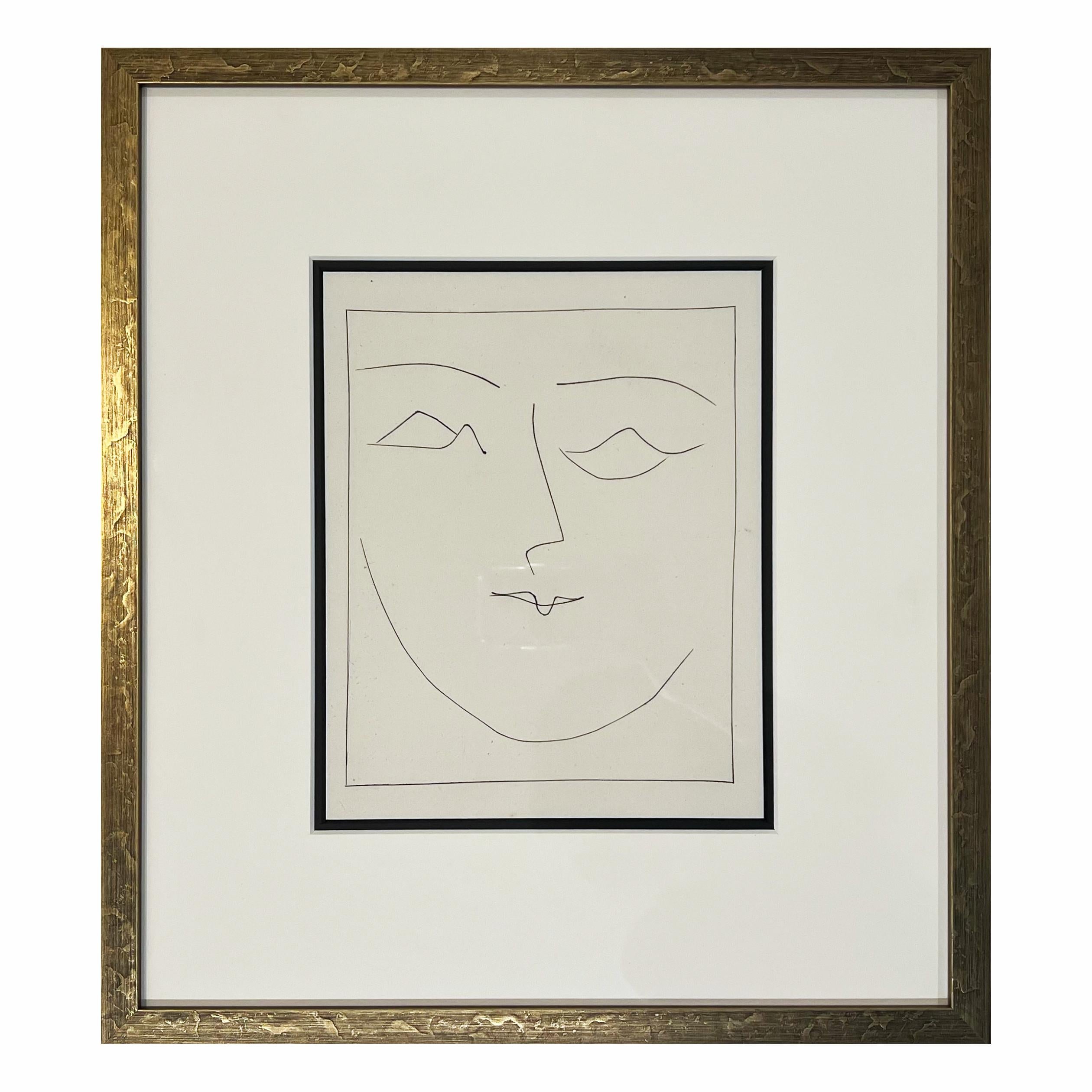 Square Head of a Woman Pouting