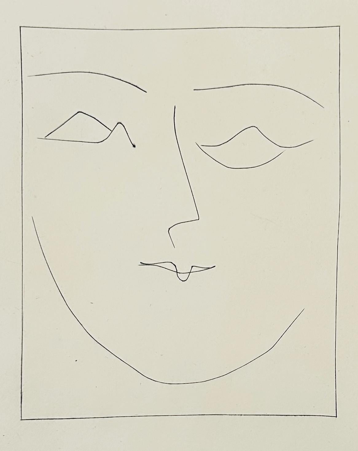 Testa quadrata di donna con il broncio (Piastra XIII), da Carmen