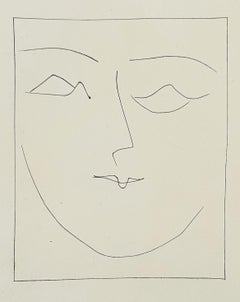 Square Head of a Woman Pouting (Plate XIII), from Carmen
