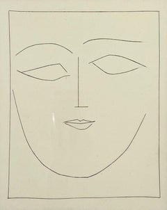 Square Head of a Woman with Full Lips, from 1949 Carmen